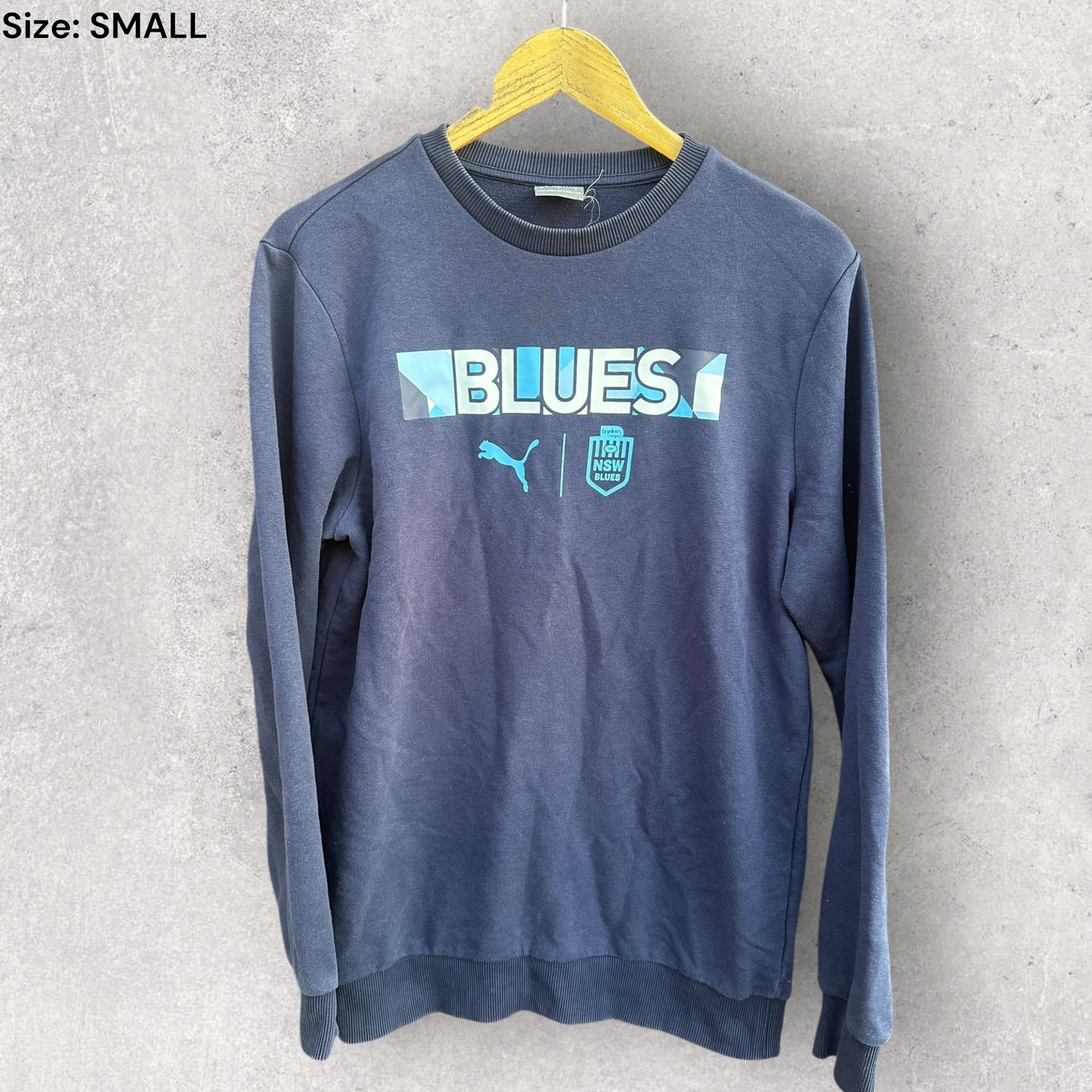 NSW BLUES PUMA PULLOVER JUMPER