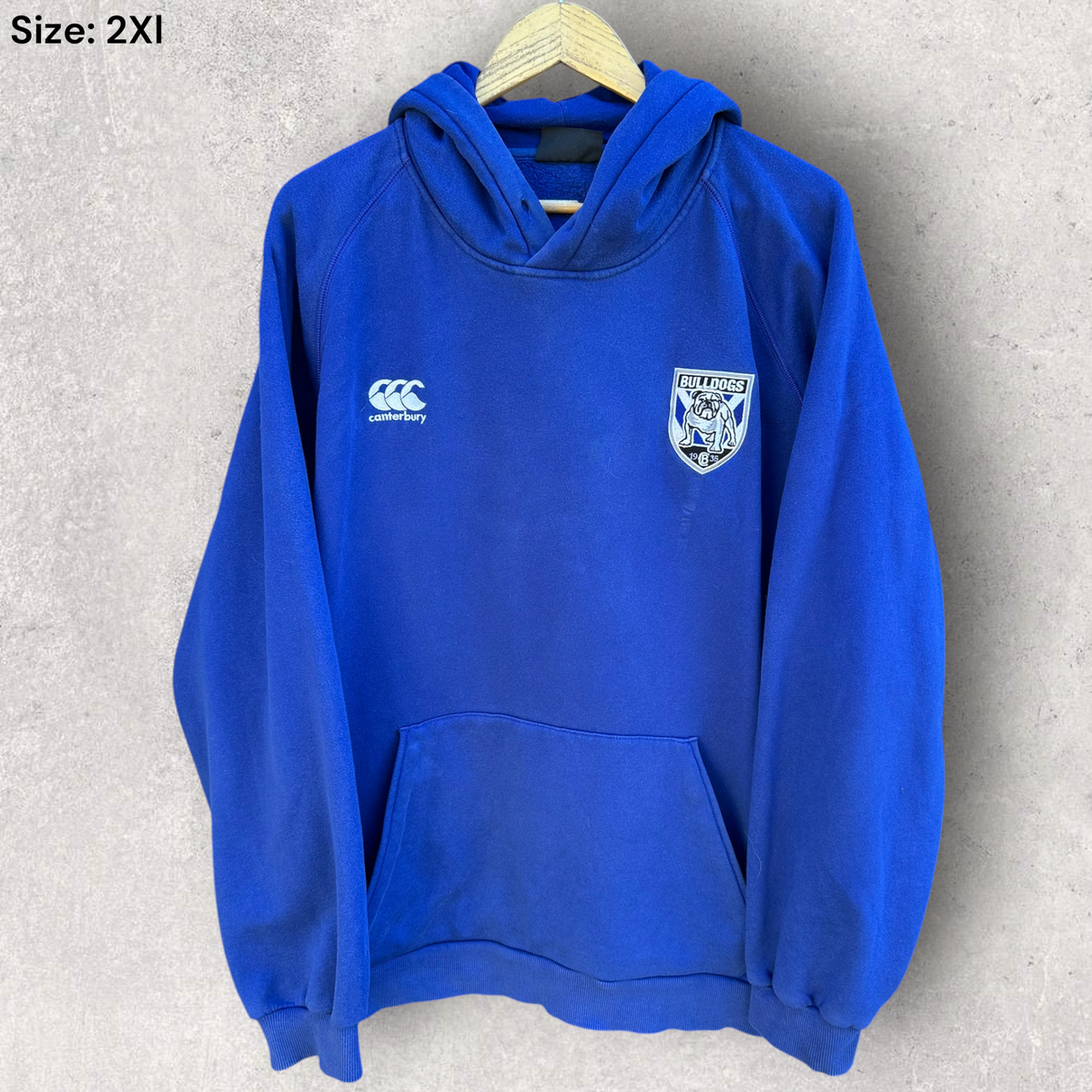 Canterbury Bulldogs Blue Pullover Hooded Jumper