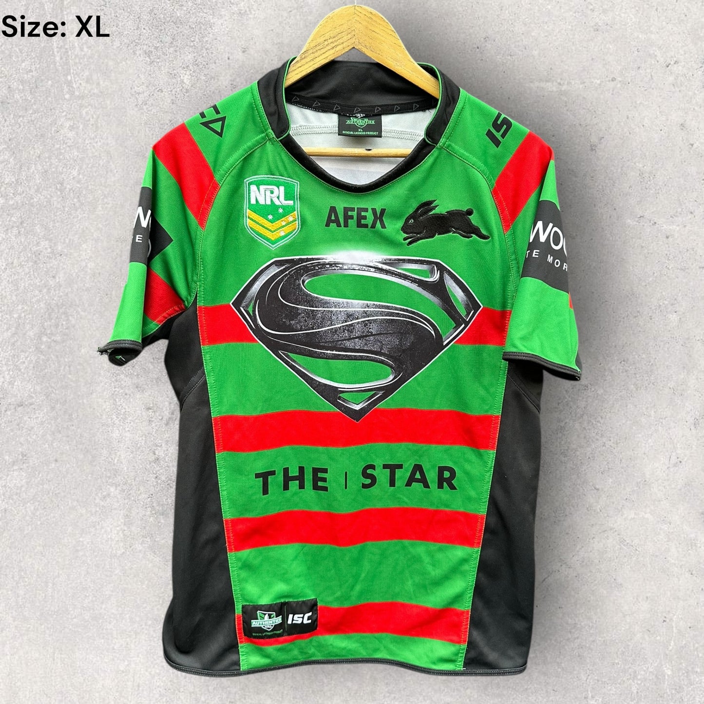 South Sydney Rabbitohs 2013 Superman ISC Marvel Jersey