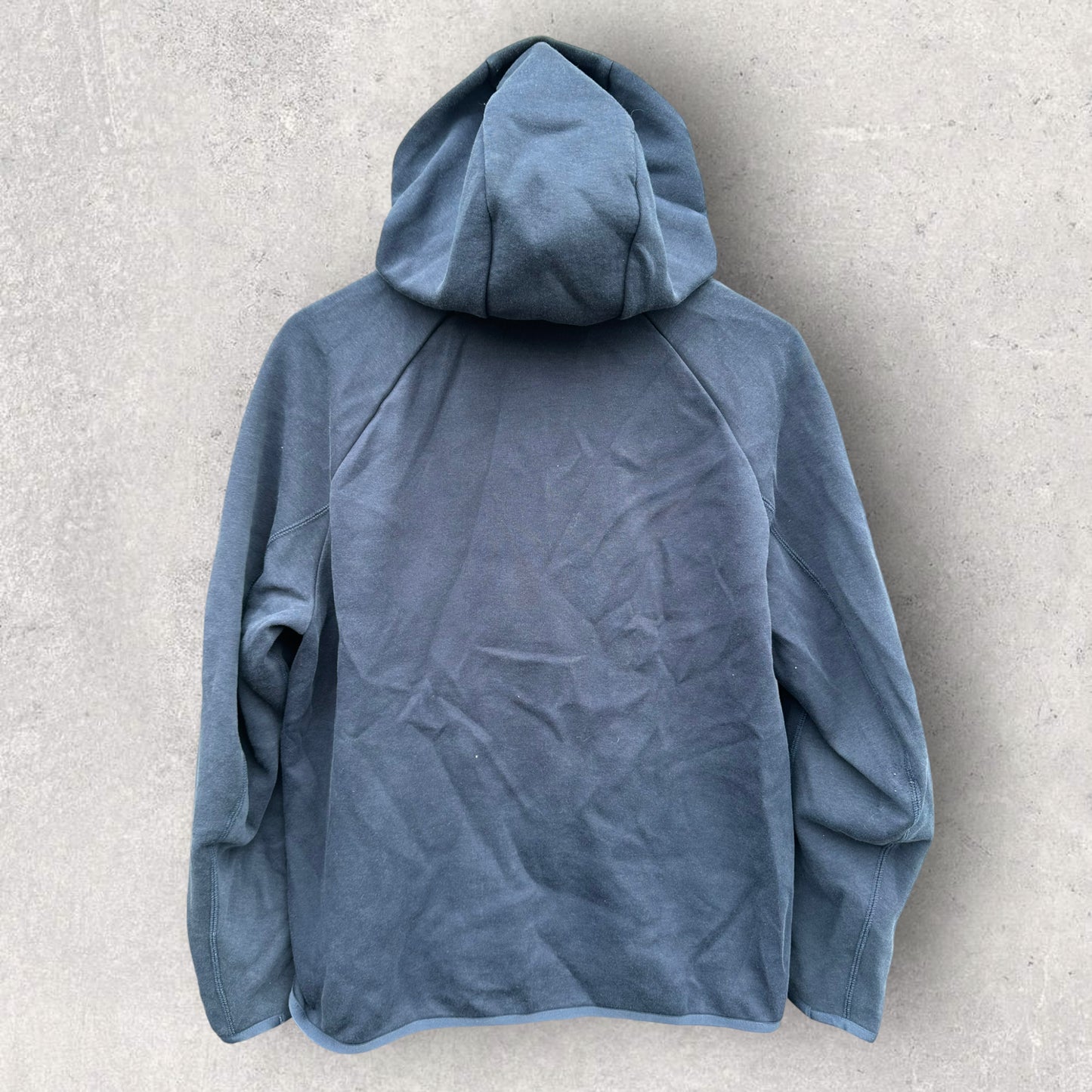 NIKE TECH FLEECE ROYAL BLUE HOODED JUMPER