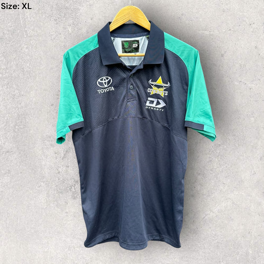 NORTH QUEENSLAND COWBOYS DYNASTY MEDIA POLO SHIRT