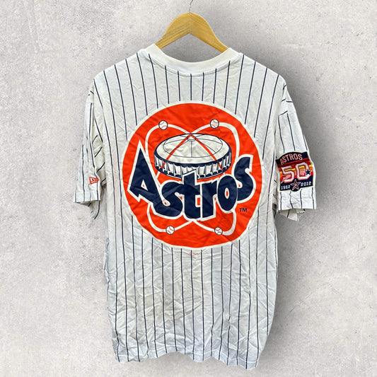 HOUSTON ASTROS COOPERSTOWN MLB 2012 PINSTRIPPED SHIRT