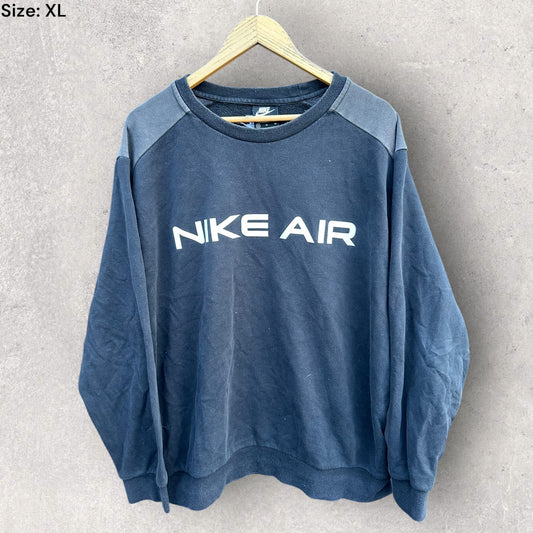 NIKE AIR BLACK CREWNECK PULLOVER JUMPER
