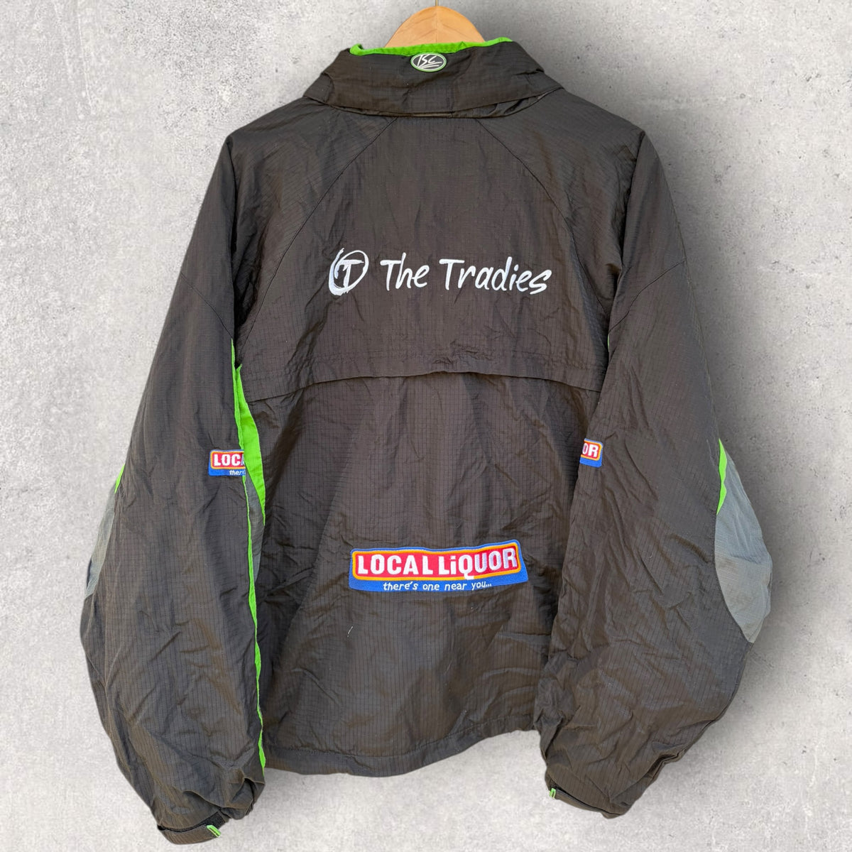 Canberra Raiders ISC Vintage Full Zip Black Windbreaker Jacket