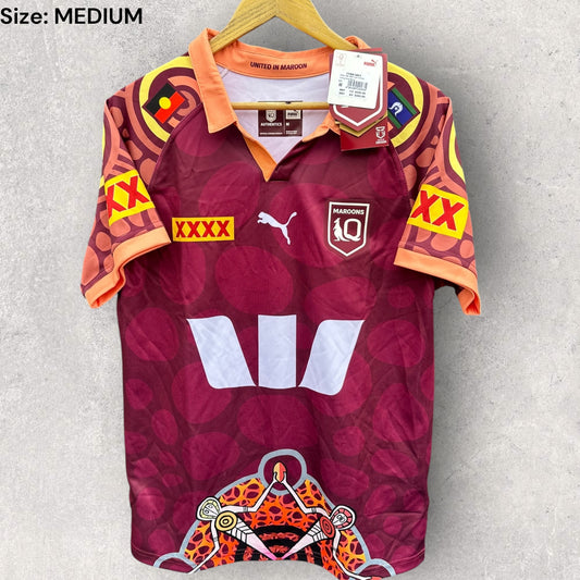QUEENSLAND MAROONS 2024 PUMA INDIGENOUS JERSEY BRAND NEW WITH TAGS