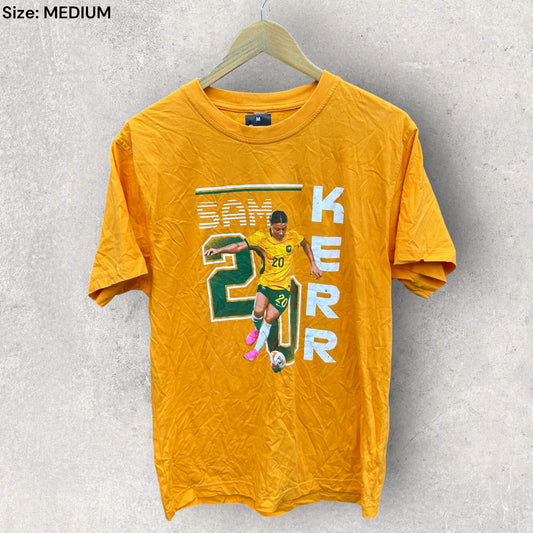 SAMANTHA KERR AUSTRALIA SOCCEROOS SHORT SLEEVE SHIRT