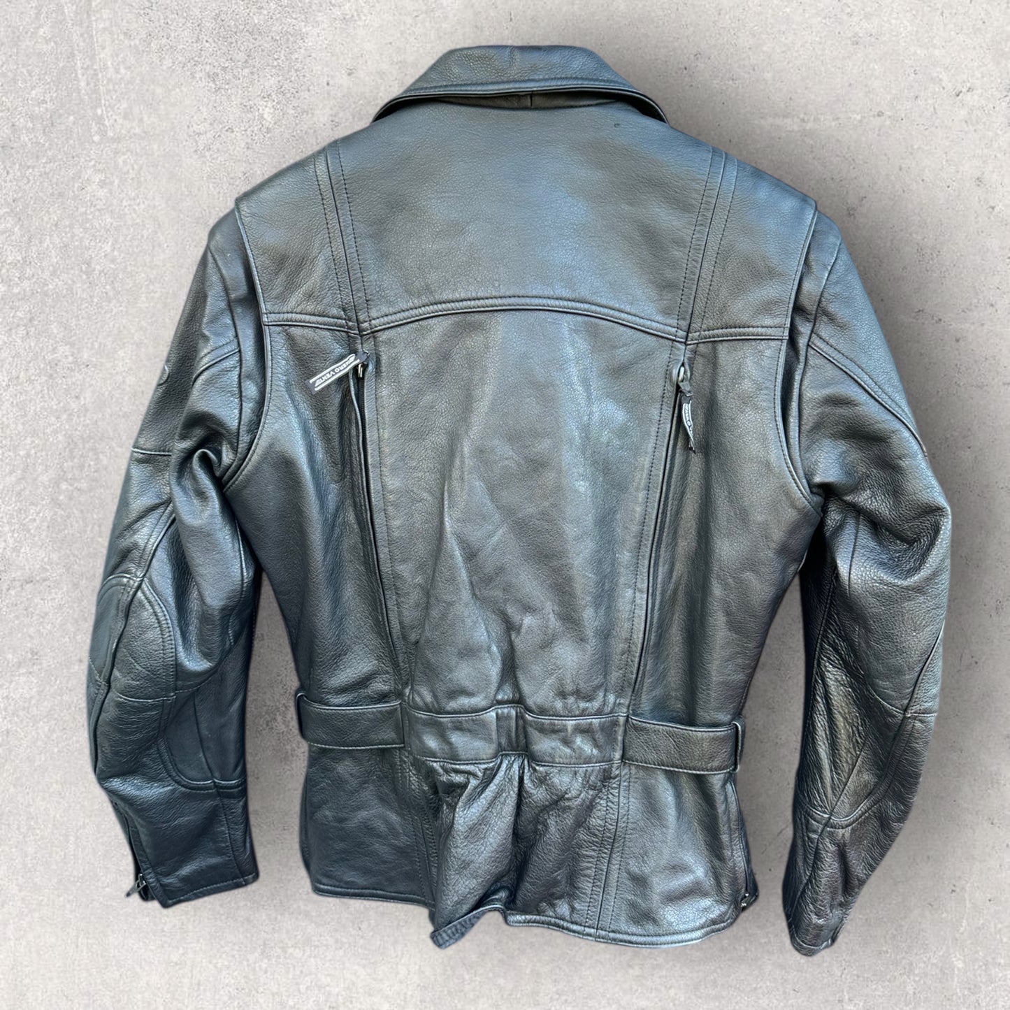 CHROME BANDITS MQP BLACK LEATHER 2003 MOTORBIKE JACKET