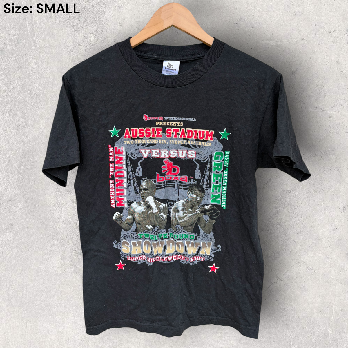 Anthony Mundine Vs Daniel Green 2006 Boxing Promotional Shirt