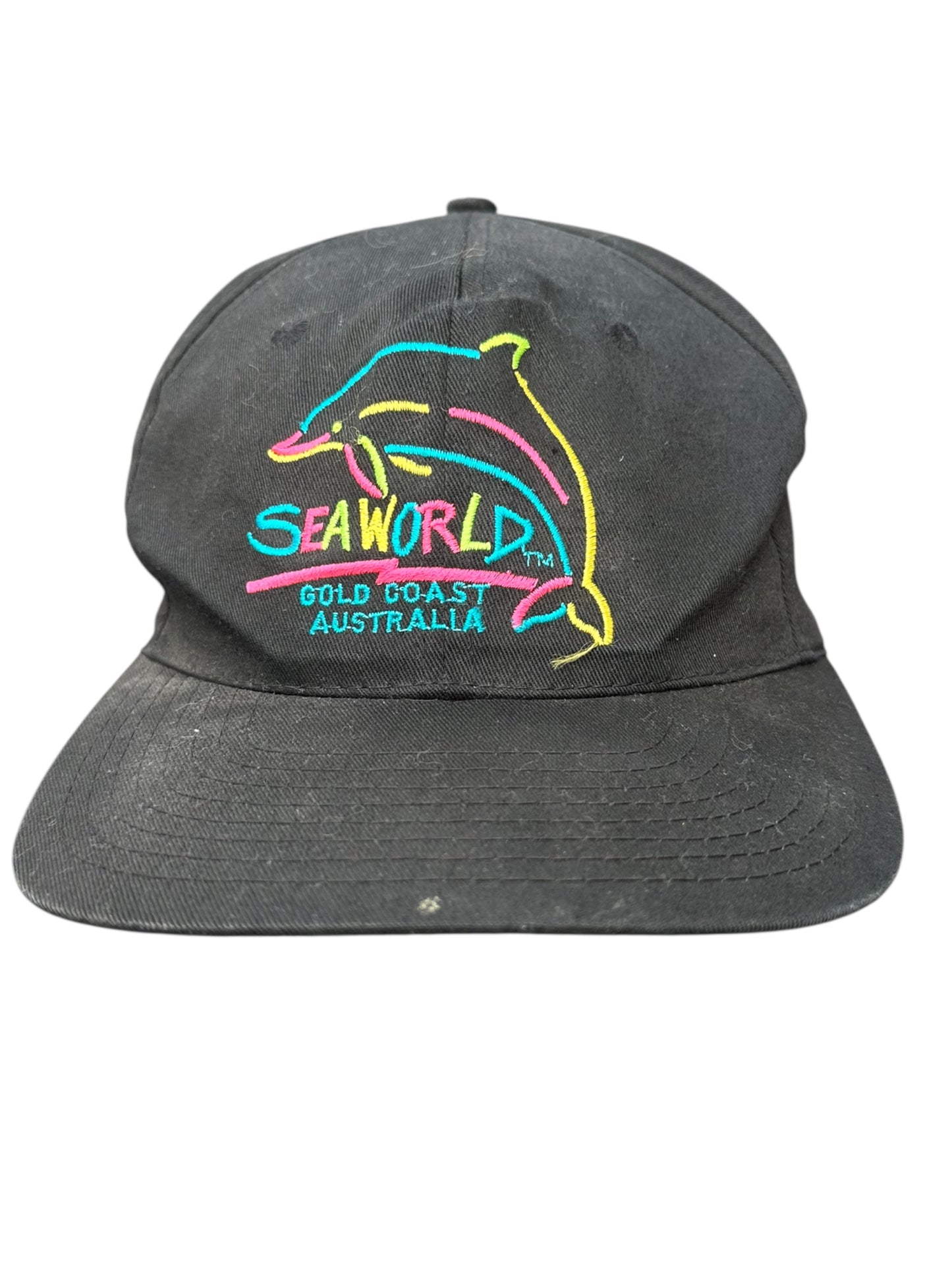 SEA WORLD AUSTRALIA 1993 BLACK VINTAGE SNAPBACK HAT