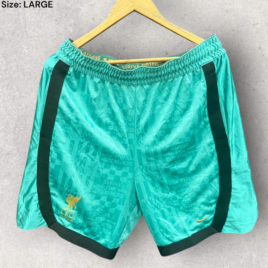 LIVERPOOL X LEBRON JAMES YNWA TEAL BLUE NIKE SHORTS