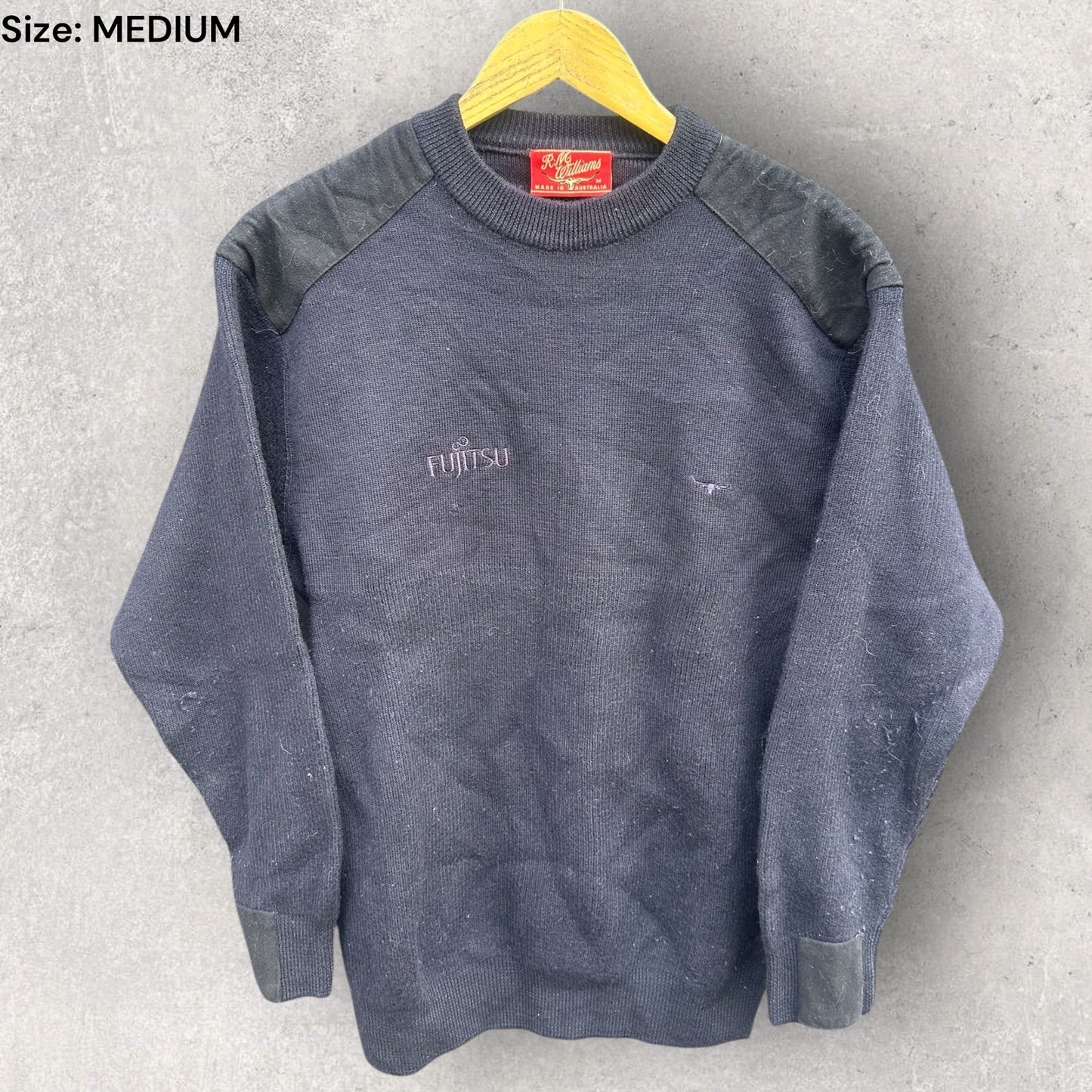 RM Williams Vintage Blue Pullover Jumper