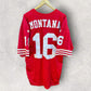 Joe Montana San Francisco 49ers Wilson Vintage NFL Red Jersey Made in USA