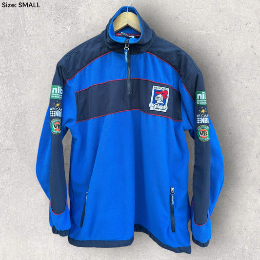 NEWCASTLE KNIGHTS ISC VINTAGE QUARTER ZIP FLEECE JACKET