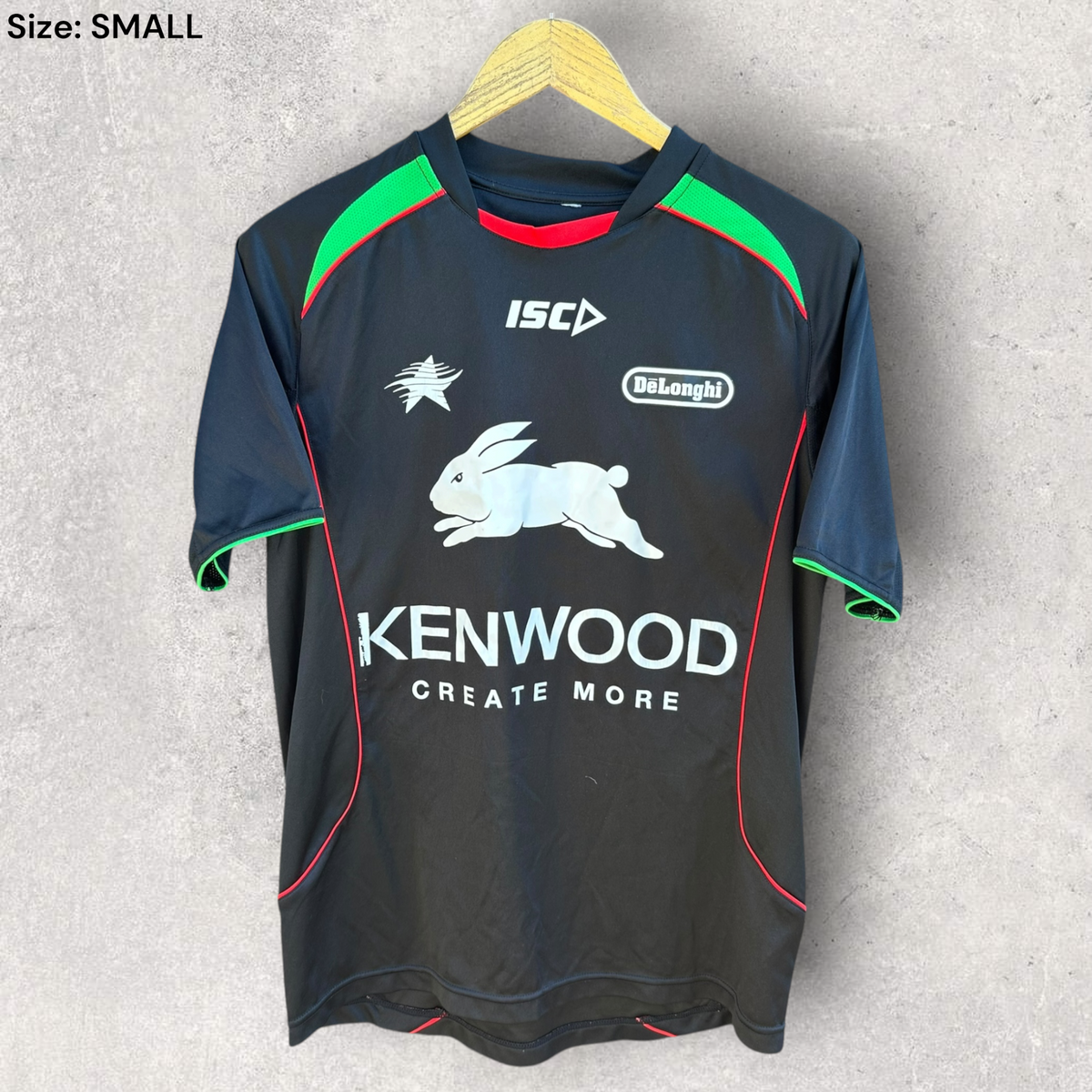 South Sydney Rabbitohs ISC Kenwood NRL Black Training Shirt