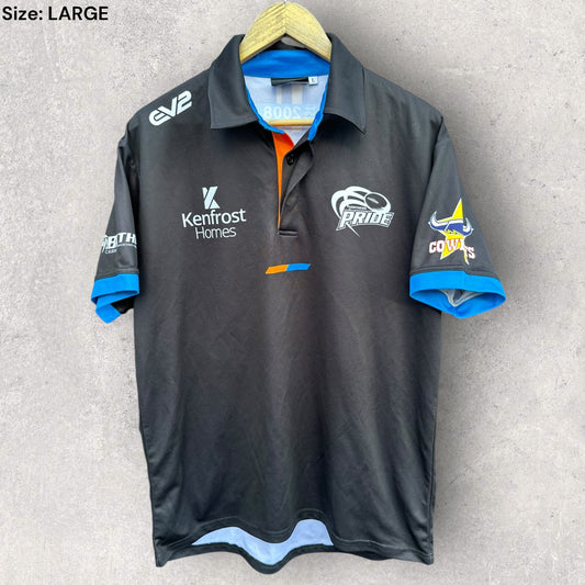 NORTHERN PRIDE 2025 MEDIA POLO SHIRT PLAYER ISSUED TOM CHESTER