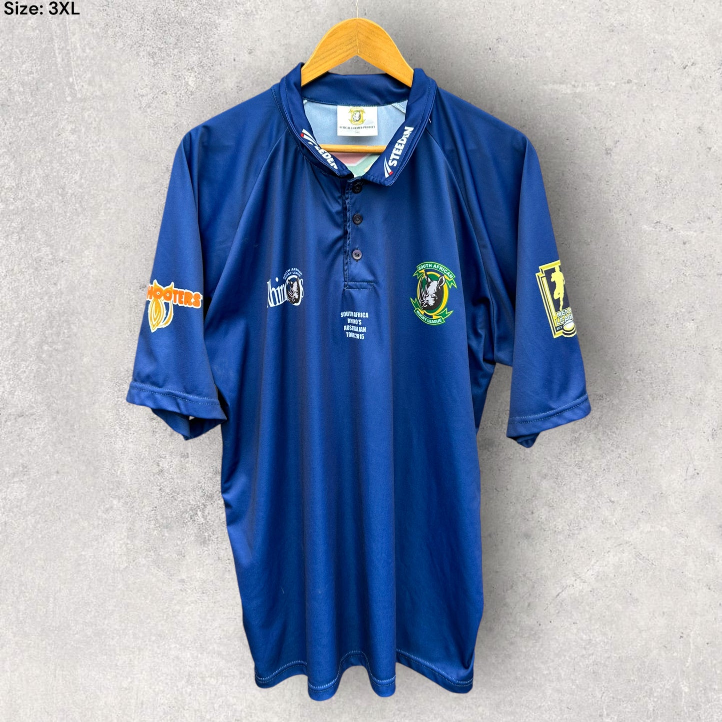 SOUTH AFRICA RHINOS RUGBY LEAGUE 2015 TOUR POLO SHIRT