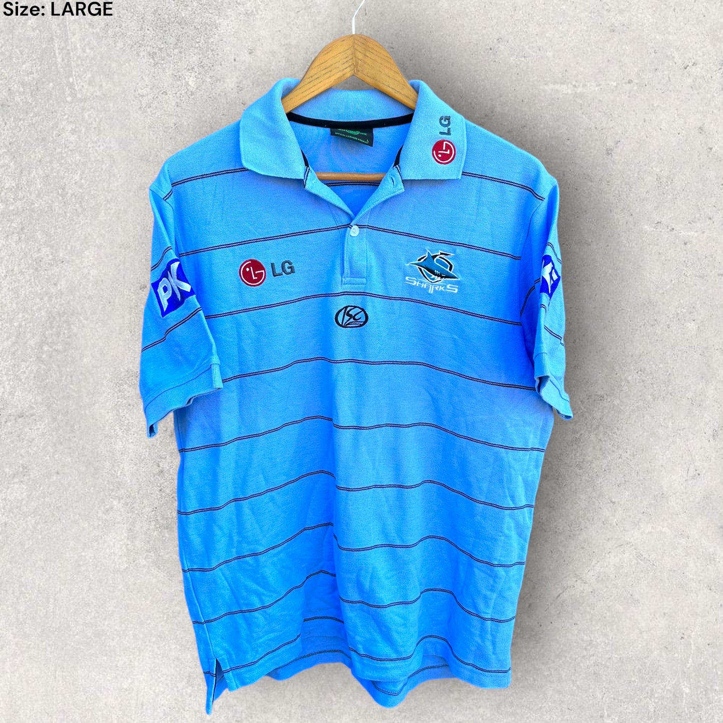 CRONULLA SHARKS ISC LG POLO SHIRT