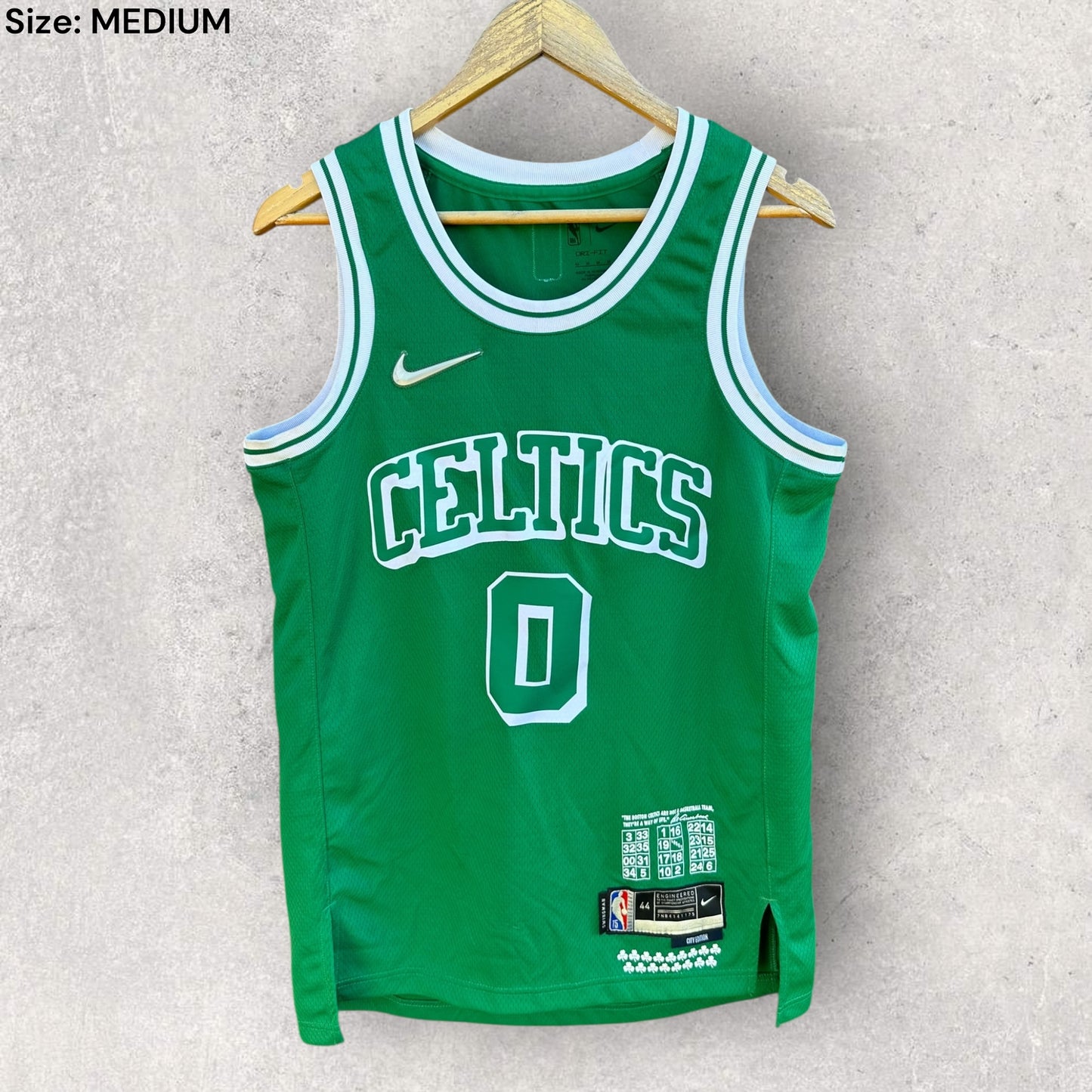 JAYSON TATUM BOSTON CELTICS CITY EDITION NIKE SWINGMAN JERSEY