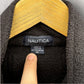 NAUTICA BLACK CHEST ZIP FLEECE PULLOVER JUMPER