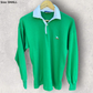 Proud Kiwi Green Vintage Long Sleeve Cotton Rugby Jersey