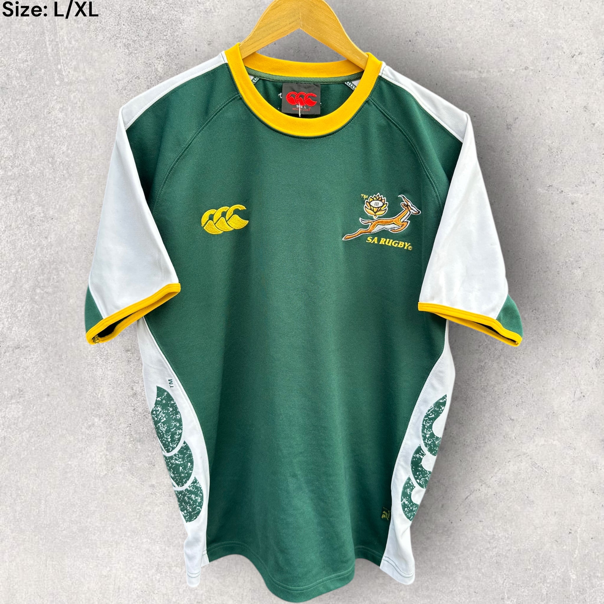 SOUTH AFRICAN SPRINGBOKS RUGBY UNION VINTAGE TRAINING JERSEY ...