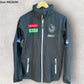 COLLINGWOOD MAGPIES ISC WINDBREAKER AFL BLACK HOODED JACKET