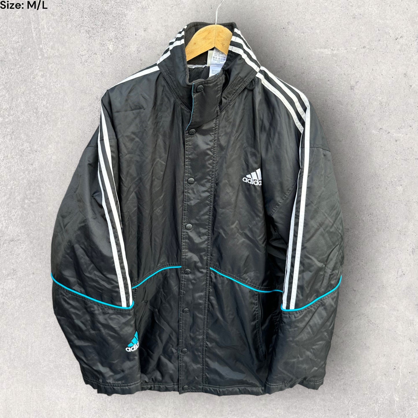 ADIDAS VINTAGE BLACK JACKET