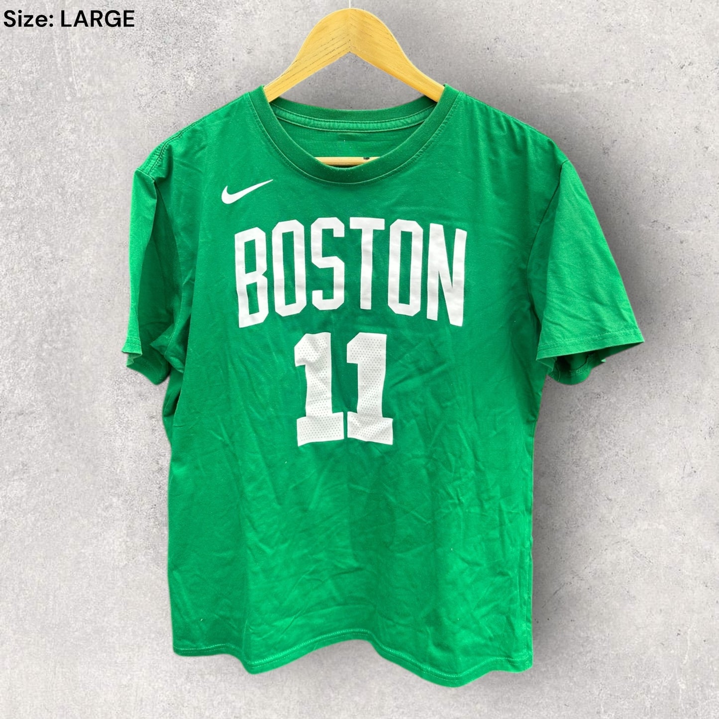 BOSTON CELTICS KYRIE IRVING NIKE GREEN NBA BASKETBALL SHIRT