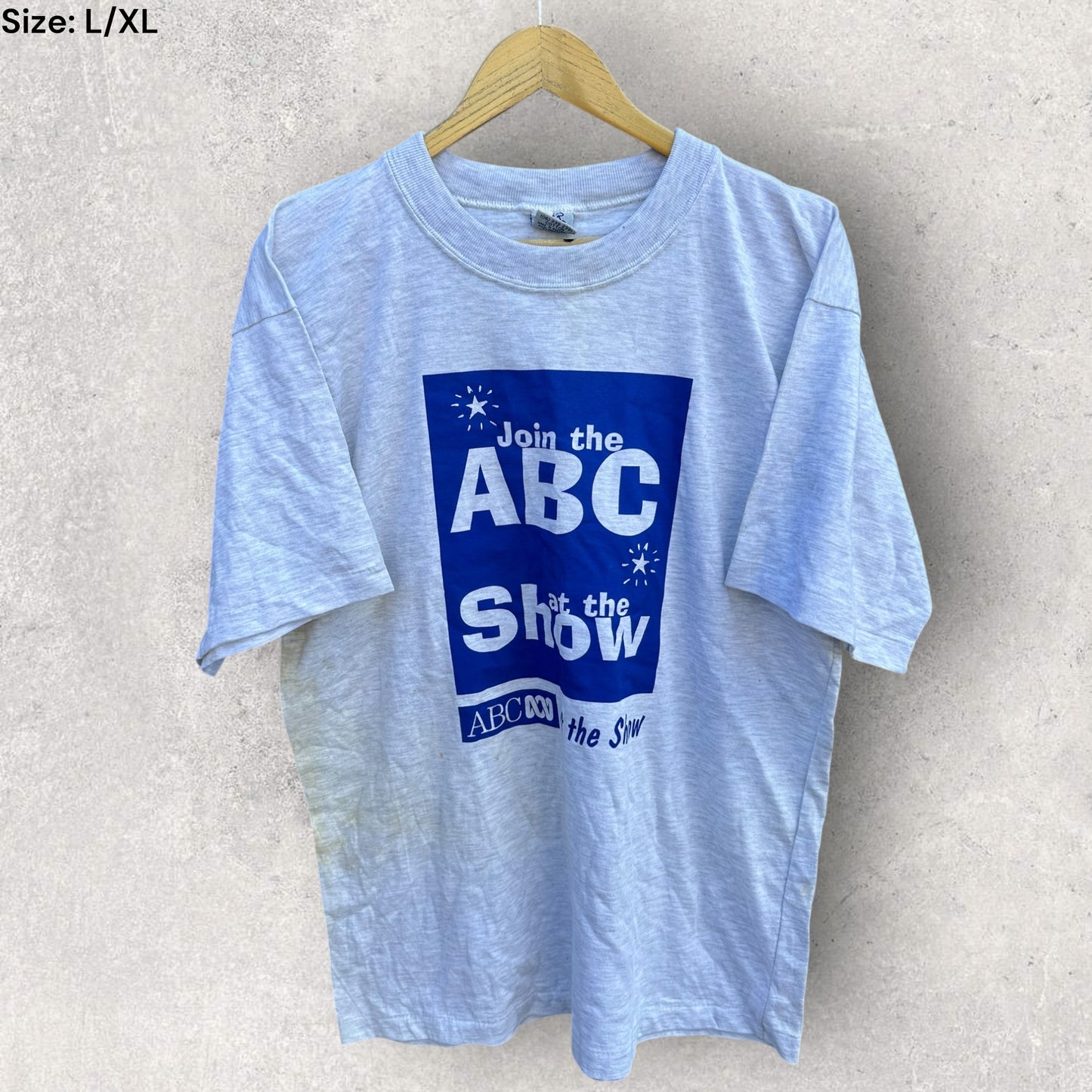 AUSTRALIAN BROADCAST NETWORK ABC VINTAGE EASTER SHOW SHIRT