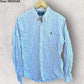 RALPH LAUREN POLO WHITE AND BLACK STRIPPED LONG SLEEVE BUTTON UP SHIRT