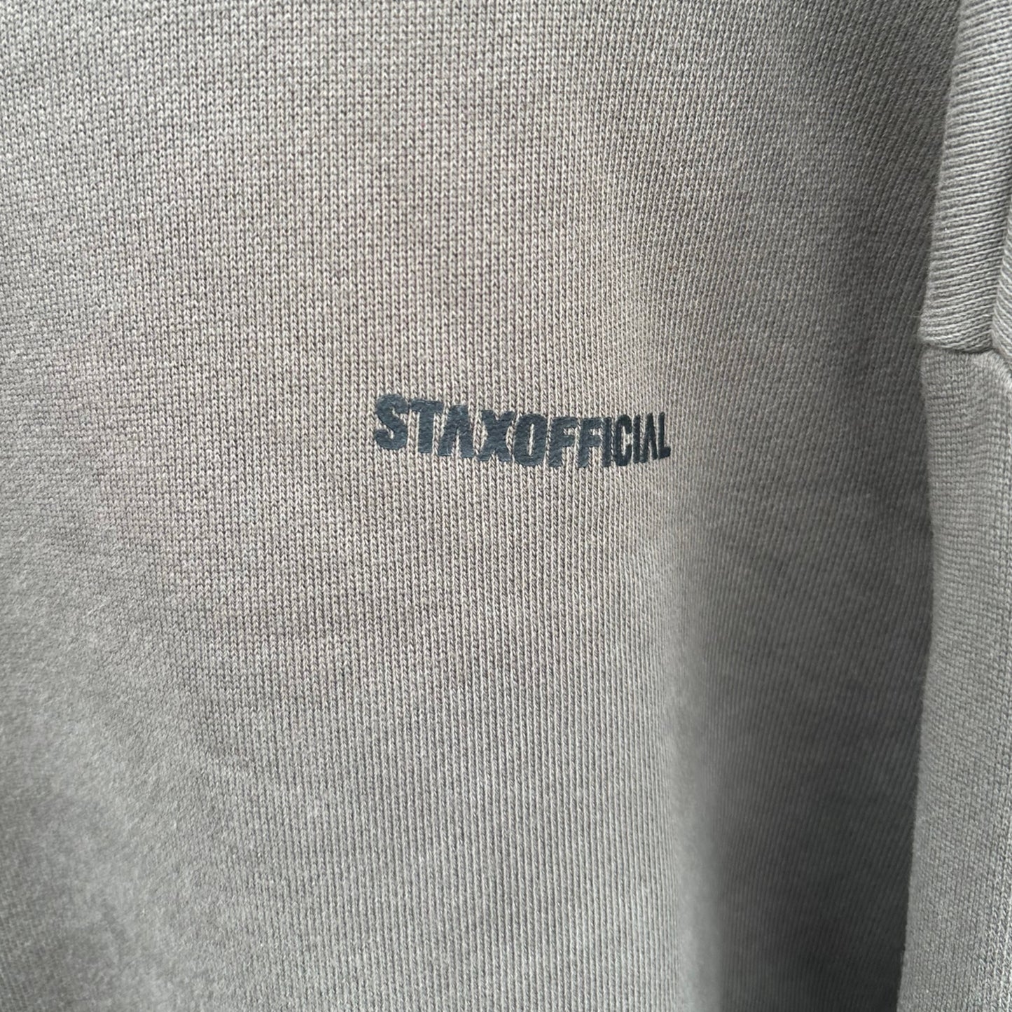 STAX OFFICIAL BROWN HOODED OVERSIZED JUMPER