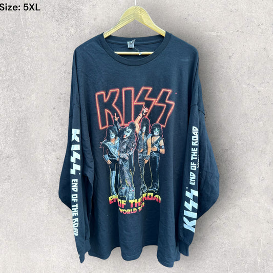 KISS 2022 END OF THE ROAD WORLD TOUR AUSTRALIA LONG SLEEVE BAND SHIRT