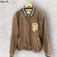 SAN FRANCISCO GIANTS X CARL BANKS MLB BROWN BOMBER JACKET