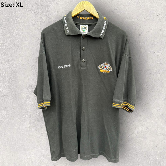 Wests Tigers Vivid Vintage Nrl Polo Shirt
