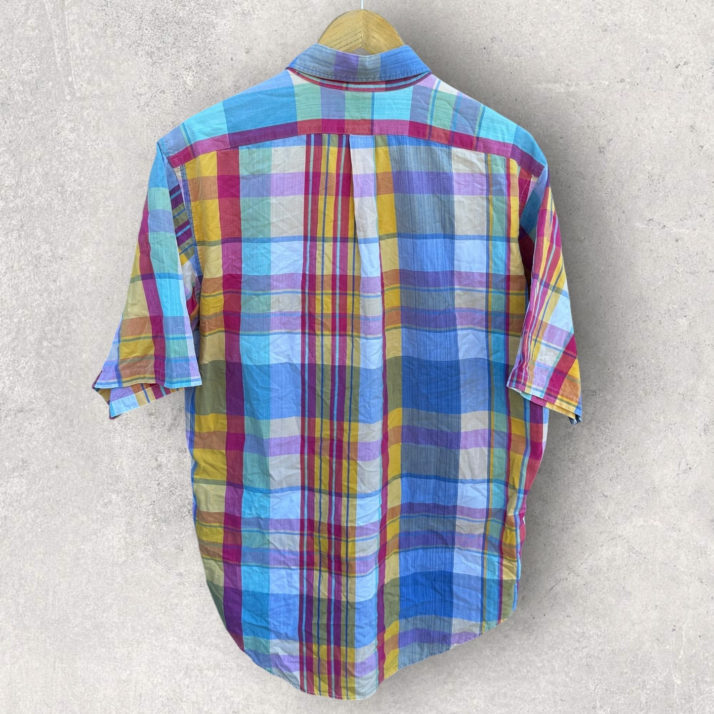 RALPH LAUREN POLO MULTI-COLOURED SHORT SLEEVE BUTTON UP SHIRT