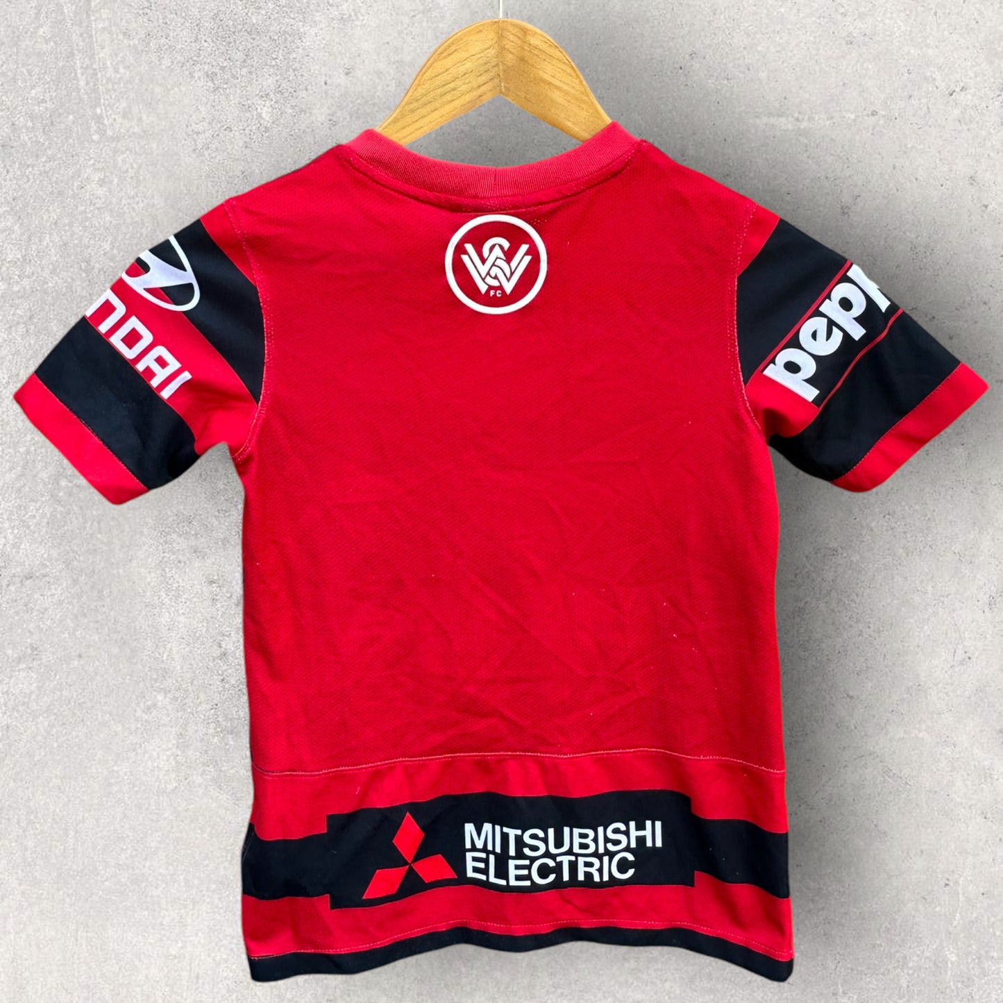 WESTERN SYDNEY WANDERERS 2014-2015 HOME KIDS A LEAGUE JERSEY