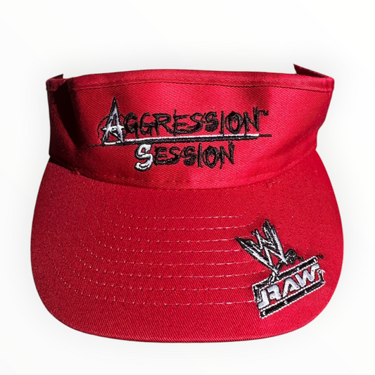 WWE Raw Aggression Session 2003 Vintage Wrestling Visor Hat