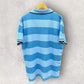 CRONULLA SHARKS ISC BLUE STRIPPED POLO SHIRT