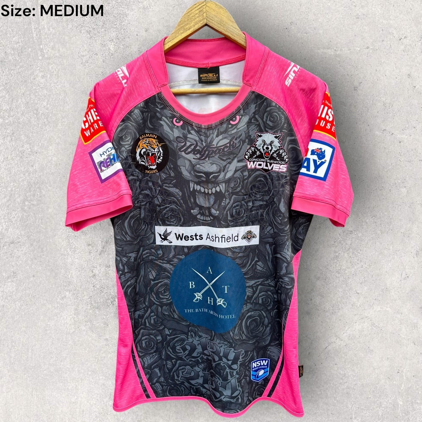 Concord Burwood Wolves NSW Rugby League #13 Match Jersey