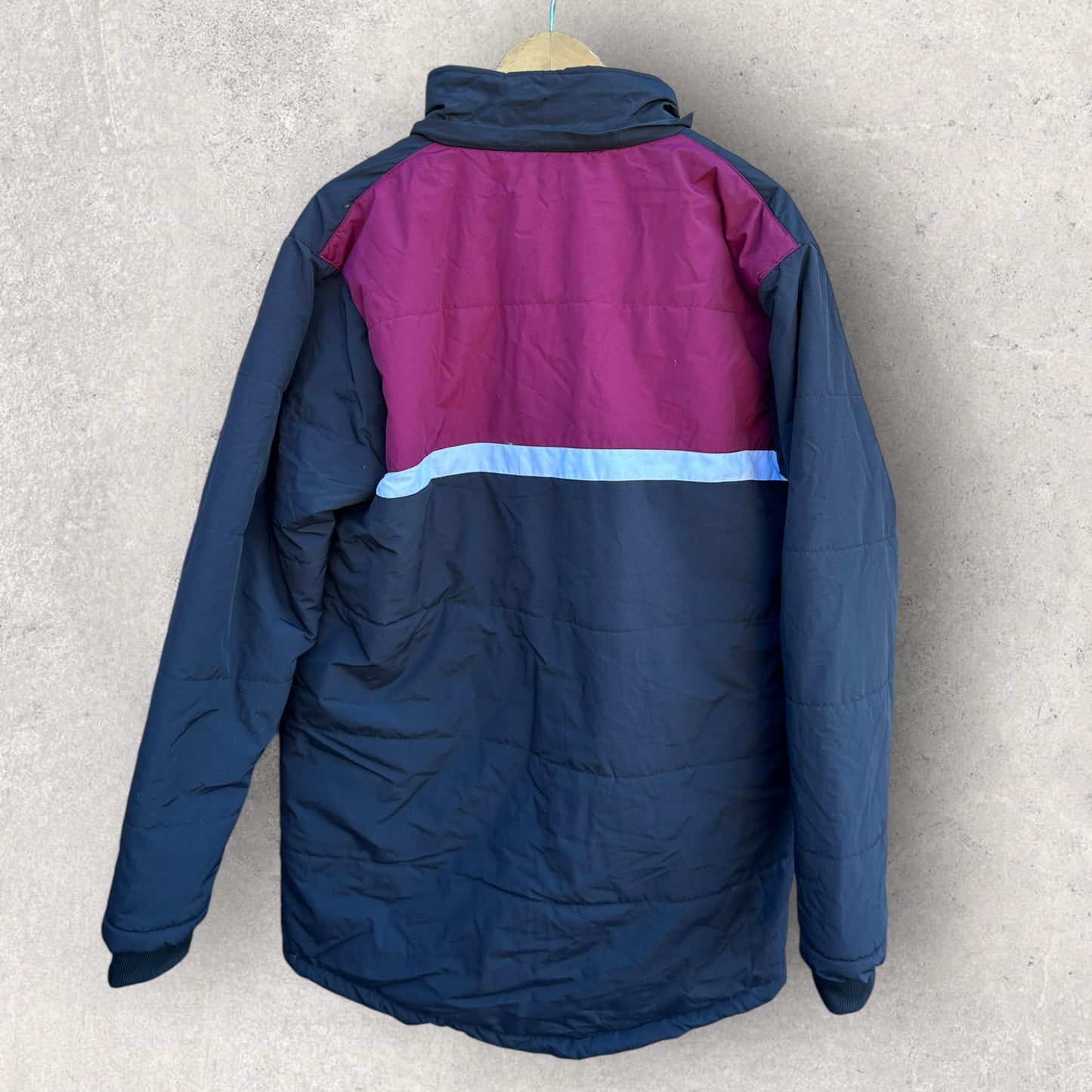 BLACKTOWN WORKERS SEA EAGLES PLAYER WORN BENCH PUFFER JACKET