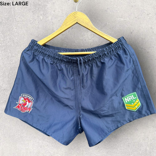 SYDNEY ROOSTERS NRL SUPPORTER BLUE SHORTS
