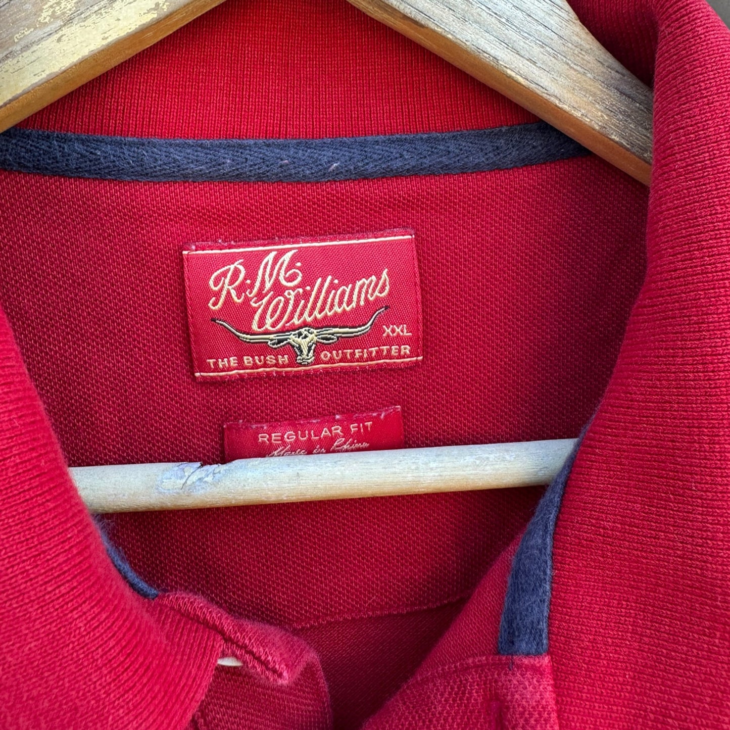 RM Williams Vintage Red Short Sleeve Polo Shirt