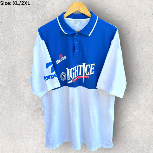 NSW SPEED BLITZ BLUES VINTAGE CRICKET TRAINING POLO SHIRT