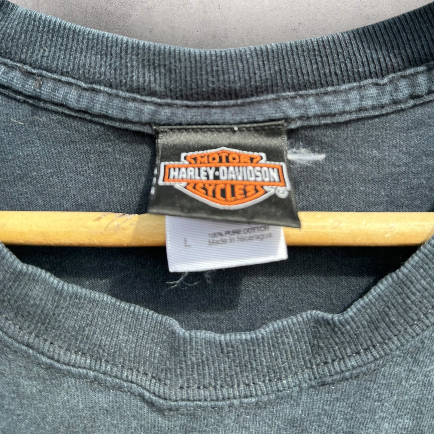 HARLEY DAVIDSON MOTORCYCLES MILWAUKEE 2003 BLACK VINTAGE SHIRT