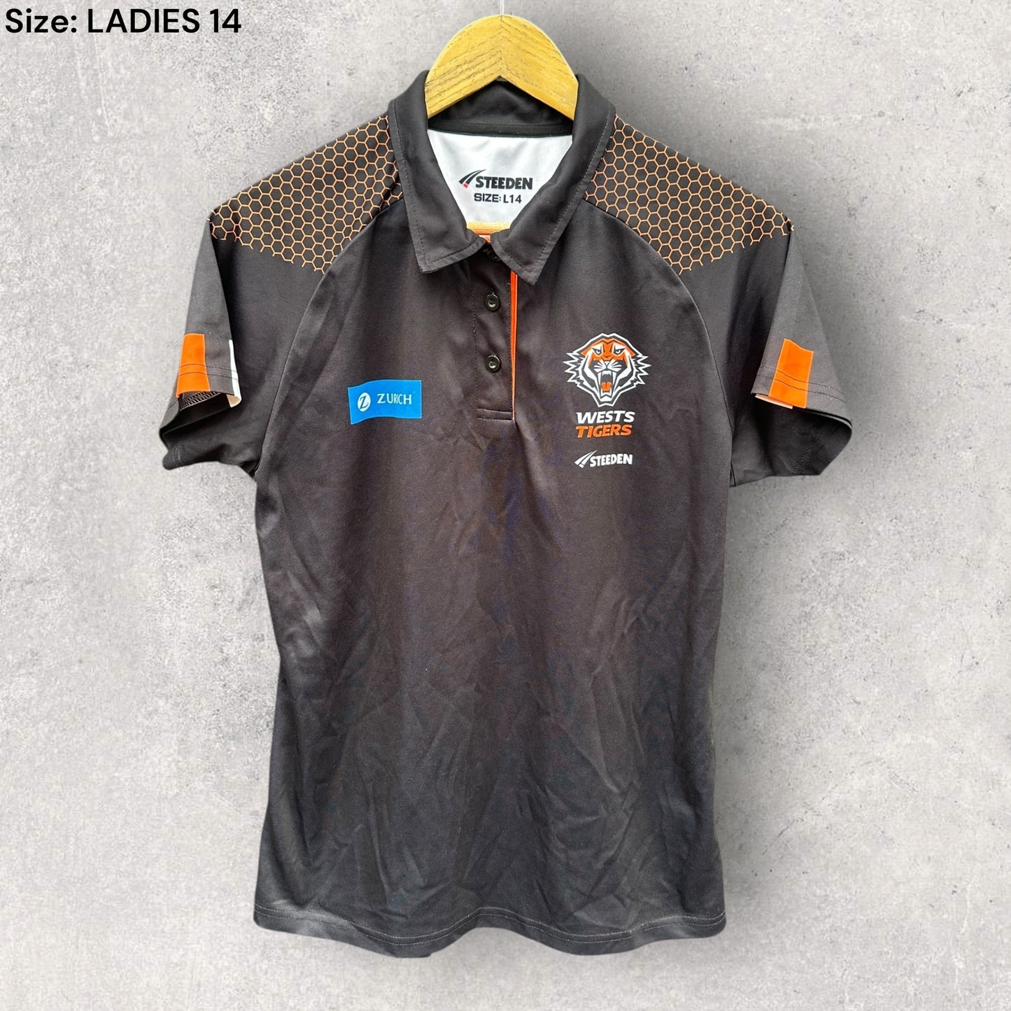 Wests Tigers Steedan Women’s Media Polo Shirt