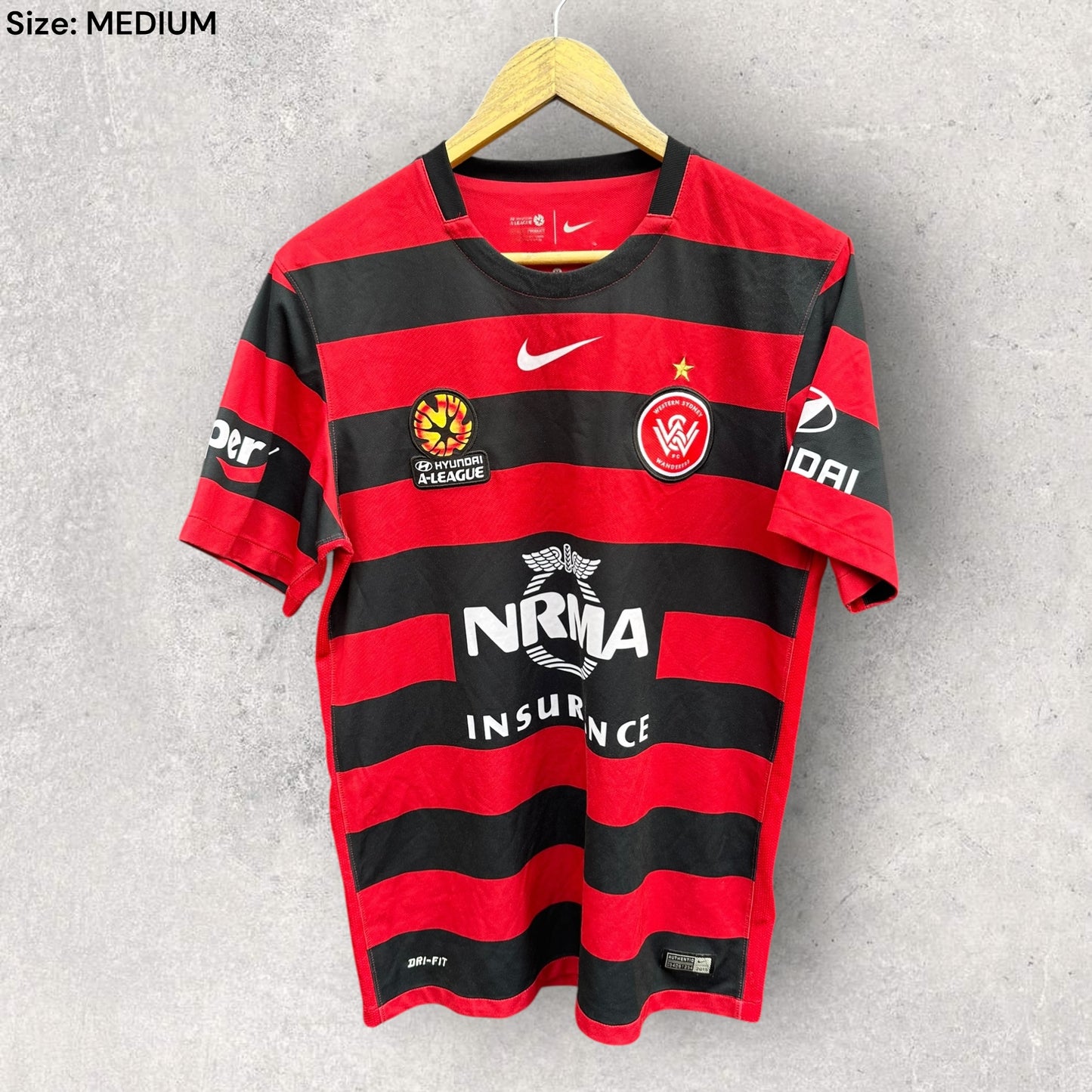 WESTERN SYDNEY WANDERERS 2015-2016 NIKE HOME FOOTBALL JERSEY