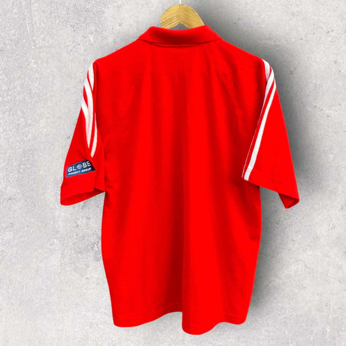 St George Illawarra Dragons Adidas Red Media Polo Shirt