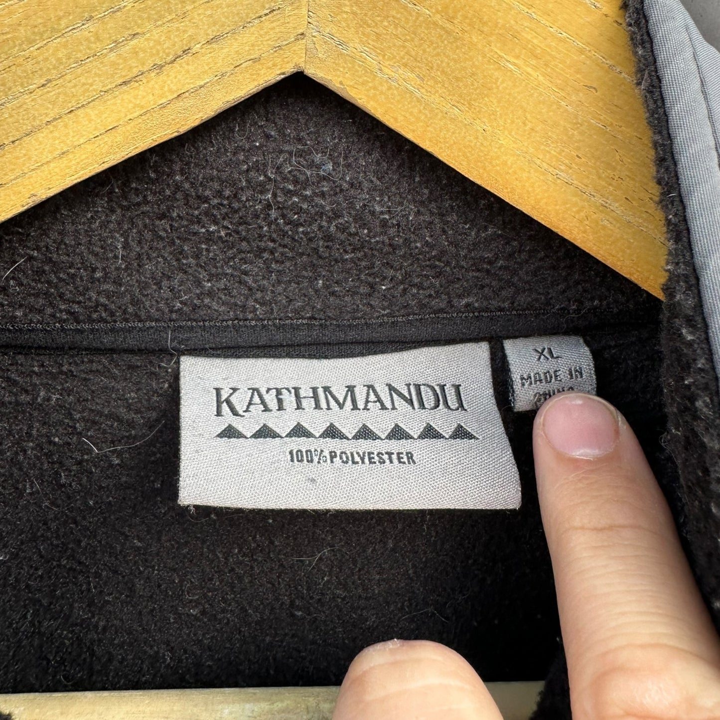 KATHMANDU BLACK & GREY FLEECE JACKET