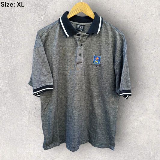 CRICKETERS CLUB NSW VINTAGE GREY POLO SHIRT
