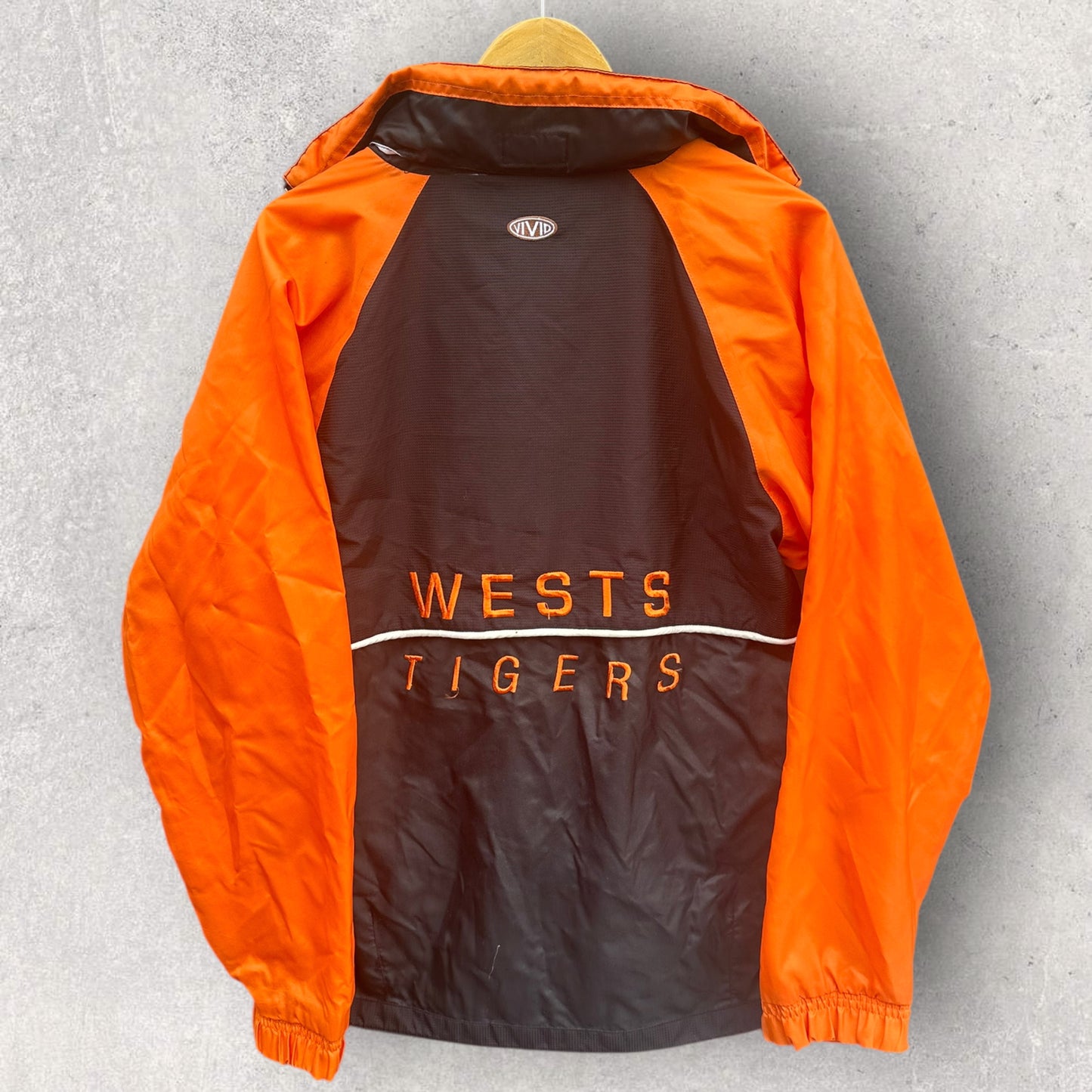 WESTS TIGERS VIVID VINTAGE 2000 WINDBREAKER JACKET